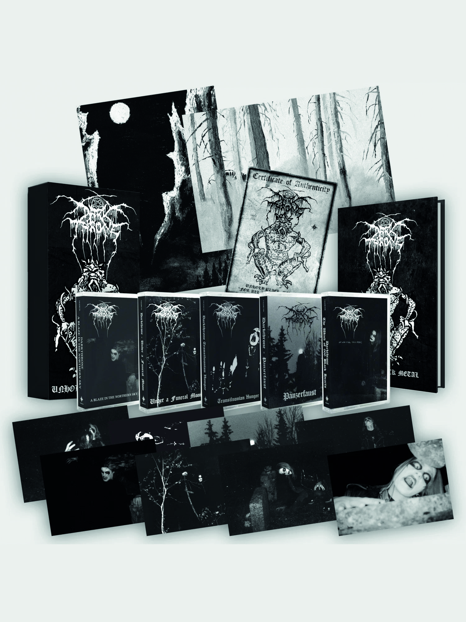 DARKTHRONE - Unholy Black Metal - 5 Tape Kaseti ve Efemeralardan Oluşan Özel Kutu - Görsel 1