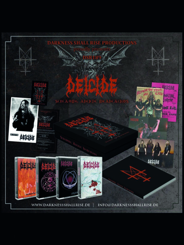 Deicide - Screaming Ancient Incantations, 4-TAPE KASETİ VE EFEMERALARDAN OLUŞAN ÖZEL KUTU